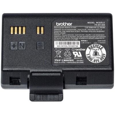 Akku Brother PABT009 Li-Ion fuer RJ-3035B RJ-3055WB Schwarz Akku Brother PABT009 Li-Ion fuer RJ-3035B RJ-3055WB Schwarz