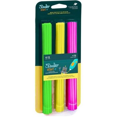 Filament kompostierbarer Kunststoff 3Doodler Start EKO Mix Grün Rosa Gelb 75 Stück Filament kompostierbarer Kunststoff 3Doodler Start EKO Mix Grün Rosa Gelb 75 Stück