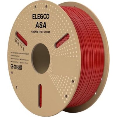 Filament ASA Elegoo 50.203.0739 Rot 1,75 mm Hohe UV-Beständigkeit Filament ASA Elegoo 50.203.0739 Rot 1,75 mm Hohe UV-Beständigkeit