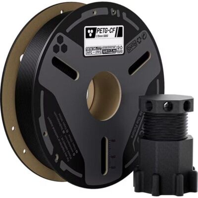 Filament PETG Elegoo 50.203.0647 Schwarz 1,75 mm Kohlefaserverstärkt Filament PETG Elegoo 50.203.0647 Schwarz 1,75 mm Kohlefaserverstärkt