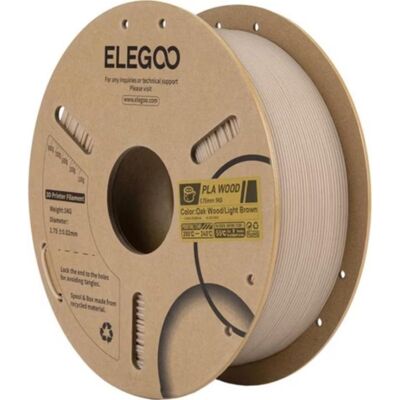Filament PLA Elegoo 50.203.0652 Heller Eichenholz Braun 1,75 mm Realistisch Filament PLA Elegoo 50.203.0652 Heller Eichenholz Braun 1,75 mm Realistisch