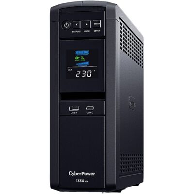 CyberPower CP1350EPFCLCD Unterbrechungsfreie Stromversorgung (USV) Line-Interaktiv 1,35 kVA 780 W 6 AC-Ausgänge CyberPower CP1350EPFCLCD Unterbrechungsfreie Stromversorgung (USV) Line-Interaktiv 1,35 kVA 780 W 6 AC-Ausgänge