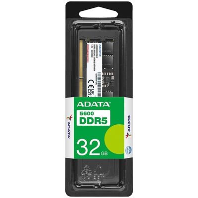 Arbeitsspeicher RAM ADATA Premier 32GB 1x32GB DDR5 5600MHz CL46 Unbuffered Schwarz Arbeitsspeicher RAM ADATA Premier 32GB 1x32GB DDR5 5600MHz CL46 Unbuffered Schwarz