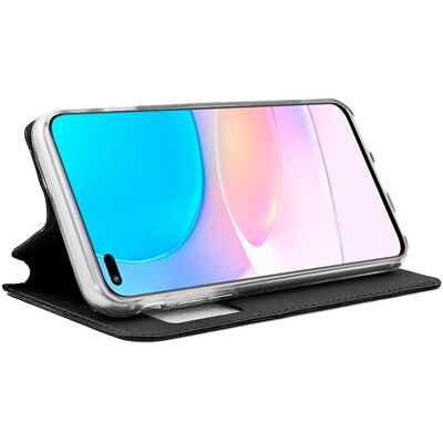 Coole, glatte schwarze Flip-Cover-Hülle für Honor 50 Lite/Nova 8i Coole, glatte schwarze Flip-Cover-Hülle für Honor 50 Lite/Nova 8i