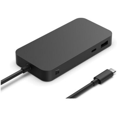 Microsoft USB4 Dock Schwarz Alámbrico 100 W USB Typ C Ethernet 1000 Mbit/s 60 Hz USB4 Dock Microsoft USB4 Dock Schwarz Alámbrico 100 W USB Typ C Ethernet 1000 Mbit/s 60 Hz USB4 Dock
