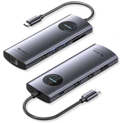 Dockingstation Vention TQWHB 10-in-1 2xHDMI 4K DisplayPort USB-C Dockingstation Vention TQWHB 10-in-1 2xHDMI 4K DisplayPort USB-C