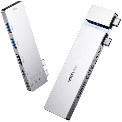 Dock USB-C Vention THZH0 HDMI 4K USB 3.0 Thunderbolt Dock USB-C Vention THZH0 HDMI 4K USB 3.0 Thunderbolt