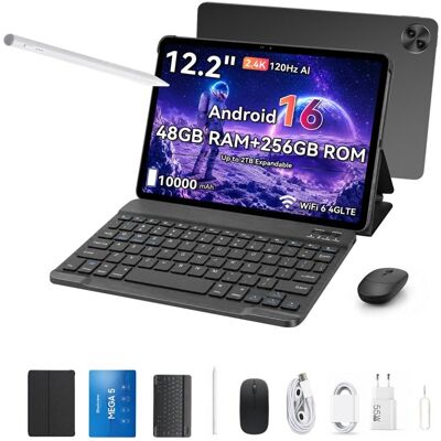 Tablet Blackview Mega 5 4G 12,2" 12GB 256GB Grau mit Tastatur und Stylus Pen Tablet Blackview Mega 5 4G 12,2" 12GB 256GB Grau mit Tastatur und Stylus Pen