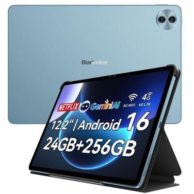 Tablet Blackview Mega 5 4G 12,2" Blau 8GB 256GB mit Stylus Pen und Tastatur, KI-Display Tablet Blackview Mega 5 4G 12,2" Blau 8GB 256GB mit Stylus Pen und Tastatur, KI-Display
