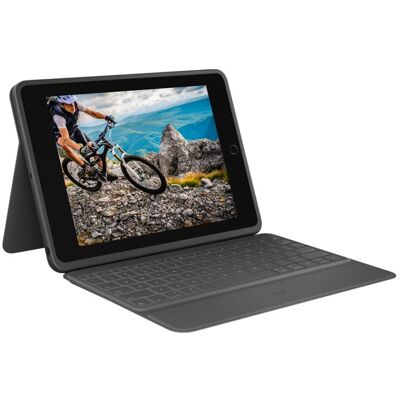 Logitech Rugged Folio Graphit Smart Connector QWERTY Spanisch Logitech Rugged Folio Graphit Smart Connector QWERTY Spanisch