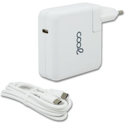 Cool Weiß Laptop-Ladegerät - 61W USB-C, Kompakt & Universell Cool Weiß Laptop-Ladegerät - 61W USB-C, Kompakt & Universell
