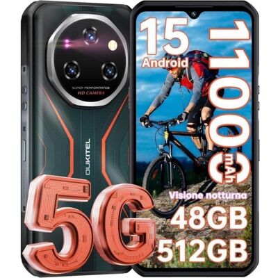 Oukitel WP55 Pro 5G 16GB 512GB 6.6" Schwarz/Rot Oukitel WP55 Pro 5G 16GB 512GB 6.6" Schwarz/Rot