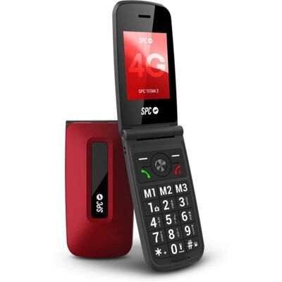 Mobiltelefon SPC Titan 2 Rot 4G Große Tasten 105 dB Lautstärke IP44 Mobiltelefon SPC Titan 2 Rot 4G Große Tasten 105 dB Lautstärke IP44