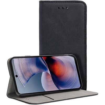 Funda fur Handy Cool Flip Cover Buchhulle Polipiel Schwarz fur Motorola Moto G55 5G Funda fur Handy Cool Flip Cover Buchhulle Polipiel Schwarz fur Motorola Moto G55 5G