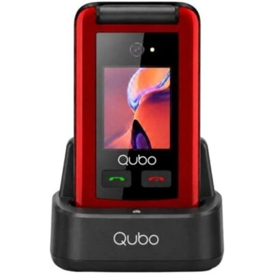 Qubo X-247RDC 4G 2,4" Doppelbildschirm SOS-Taste Rot Qubo X-247RDC 4G 2,4" Doppelbildschirm SOS-Taste Rot