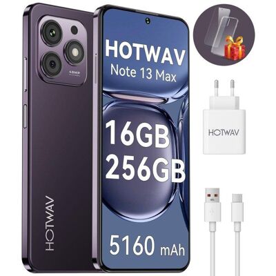 HOTWAV Note 13 Max 4G 256GB 6GB 6.8" Gesichtserkennung Lila HOTWAV Note 13 Max 4G 256GB 6GB 6.8" Gesichtserkennung Lila