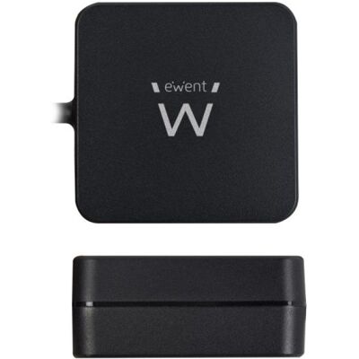 Ewent USB-Typ-C-Laptop-Ladegerät, kompatibel mit 65-W-Stromversorgungsprofilen Ewent USB-Typ-C-Laptop-Ladegerät, kompatibel mit 65-W-Stromversorgungsprofilen