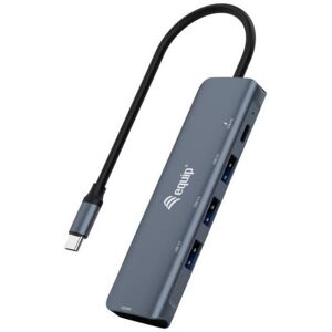 Equip 133487 Schnittstellen-Hub USB 3.2 Gen 1 (3.1 Gen 1) Type-C 5000 Mbit/s Schwarz, Grau Equip 133487 Schnittstellen-Hub USB 3.2 Gen 1 (3.1 Gen 1) Type-C 5000 Mbit/s Schwarz, Grau