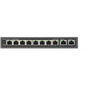 Switch Ruijie RG-ES110D-P 8 PoE+ Ports 10/100, 2 Gigabit Ports, Rack-Montage Switch Ruijie RG-ES110D-P 8 PoE+ Ports 10/100, 2 Gigabit Ports, Rack-Montage