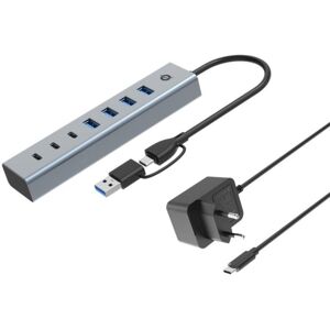 Conceptronic USB 3.2 Gen 1 Type-C Aluminium USB-Hub 7 Ports Grau 5000 Mbit/s USB 3.2 Gen 1 Type-C Aluminium USB-Hub 7 Ports Grau 5000 Mbit/s Conceptronic USB 3.2 Gen 1 Type-C Aluminium USB-Hub 7 Ports Grau 5000 Mbit/s USB 3.2 Gen 1 Type-C Aluminium USB-Hub 7 Ports Grau 5000 Mbit/s