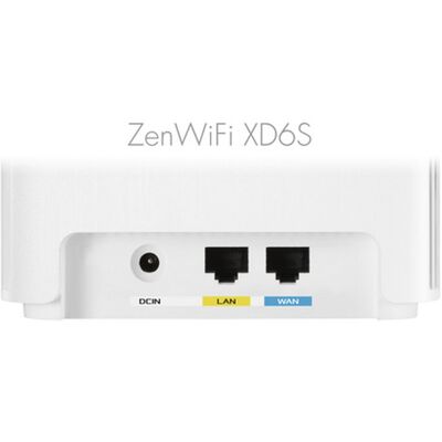 ASUS ZenWiFi XD6 Dual-Band (2,4 GHz/5 GHz) Wi-Fi 6 (802.11ax) Weiß 3 Intern ASUS ZenWiFi XD6 Dual-Band (2,4 GHz/5 GHz) Wi-Fi 6 (802.11ax) Weiß 3 Intern