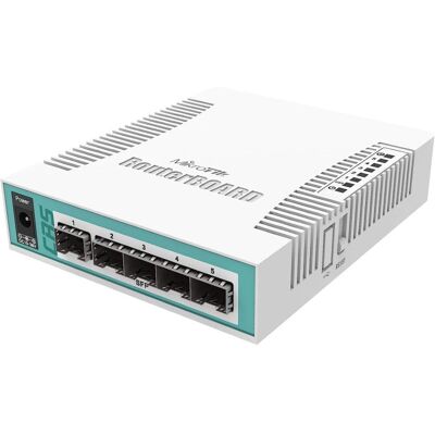 Mikrotik CRS106-1C-5S Smart Switch 5 SFP-Ports + 1 SFP/Gigabit-Ethernet-Kombi-Port Mikrotik CRS106-1C-5S Smart Switch 5 SFP-Ports + 1 SFP/Gigabit-Ethernet-Kombi-Port