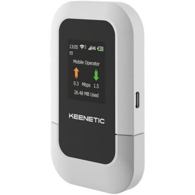 Tragbarer Router Keenetic KN-5110-01-EU Single-Band 2,4 GHz SIM Slot Akku 3000 mAh Tragbarer Router Keenetic KN-5110-01-EU Single-Band 2,4 GHz SIM Slot Akku 3000 mAh