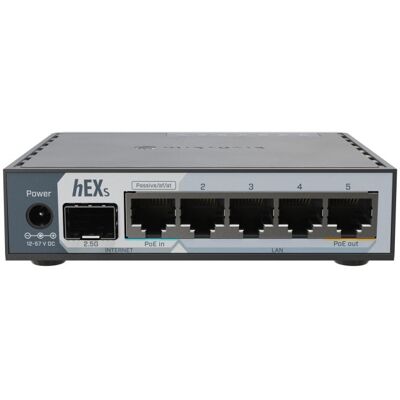 Router Mikrotik E60IUGS Ethernet Gigabit 2,5Gbps PoE USB 3.2 Schwarz Router Mikrotik E60IUGS Ethernet Gigabit 2,5Gbps PoE USB 3.2 Schwarz