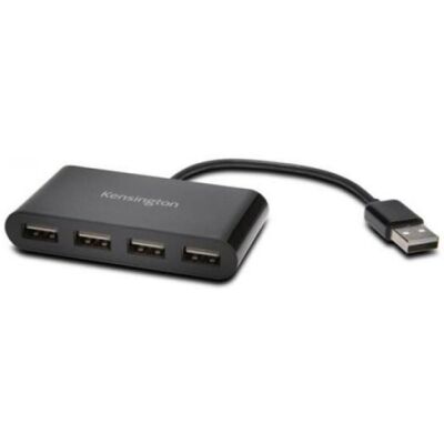 USB Hub Kensington 4-Port USB 2.0 Schwarz Plug-and-Play Desktop USB Hub Kensington 4-Port USB 2.0 Schwarz Plug-and-Play Desktop
