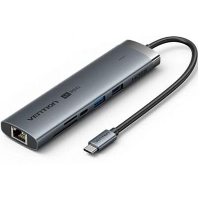 Hub Vention 9 Ports 5 Gbps TGVHB USB-C RJ45 HDMI SD Audio PD 100W Hub Vention 9 Ports 5 Gbps TGVHB USB-C RJ45 HDMI SD Audio PD 100W