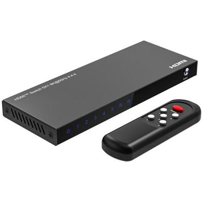 Switch HDMI MicroConnect MC-HDMISWITCH0501-8K 5 Eingänge 8K 60Hz Fernbedienung Switch HDMI MicroConnect MC-HDMISWITCH0501-8K 5 Eingänge 8K 60Hz Fernbedienung