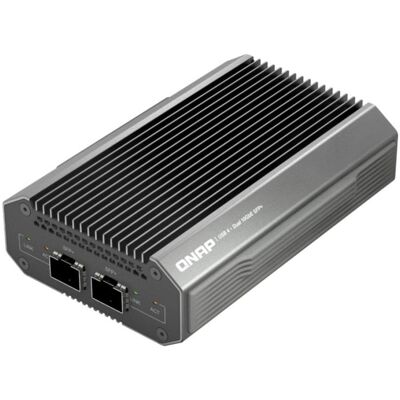 Tarjeta de Red QNAP QNA-UC10G2SF USB Type-C 10 Gbps SFP+ Schwarz Tarjeta de Red QNAP QNA-UC10G2SF USB Type-C 10 Gbps SFP+ Schwarz