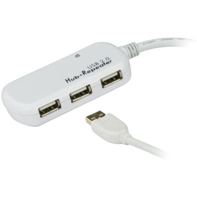 Hub Aten 4 Ports 480 Mbit/s USB 2.0 Modell UE2120H Verlängerung 12 m Hub Aten 4 Ports 480 Mbit/s USB 2.0 Modell UE2120H Verlängerung 12 m