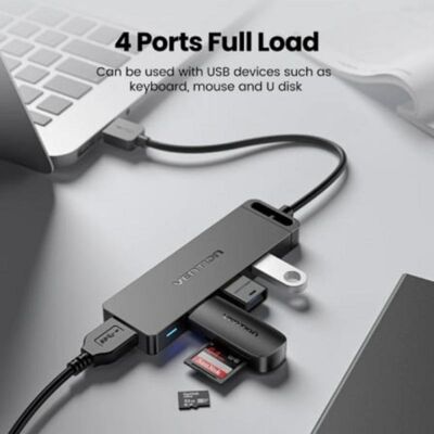 Hub Vention 6 Ports USB 3.0 5 Gbps Modell CHL-SCB2 mit Stromversorgung Hub Vention 6 Ports USB 3.0 5 Gbps Modell CHL-SCB2 mit Stromversorgung