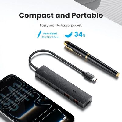 Hub Vention 5 Ports USB 3.2 Gen 2 10 Gbps Modell CKD mit PD 100 W Hub Vention 5 Ports USB 3.2 Gen 2 10 Gbps Modell CKD mit PD 100 W