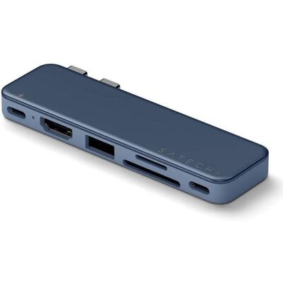 Hub Satechi 6 Ports USB-C 45 W Modell SA-ST-HUSNB mit HDMI 4K und SD-Leser Hub Satechi 6 Ports USB-C 45 W Modell SA-ST-HUSNB mit HDMI 4K und SD-Leser