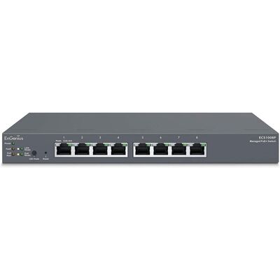EnGenius ECS1008P 8-Port Gigabit PoE Switch EnGenius ECS1008P 8-Port Gigabit PoE Switch