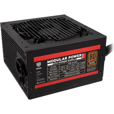 Kolink KL-500M, 500 W, 80 Plus Bronze, halbmodular Kolink KL-500M, 500 W, 80 Plus Bronze, halbmodular
