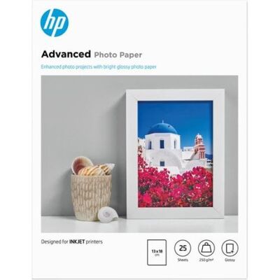 Fotopapier HP Advanced glänzend 250 g/m2 13 x 18 cm 25 Blatt Fotopapier HP Advanced glänzend 250 g/m2 13 x 18 cm 25 Blatt