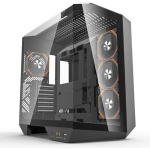 PC-Gehäuse Darkflash DY470 Schwarz Panorama 4x ARGB-Lüfter gehärtetes Glas PC-Gehäuse Darkflash DY470 Schwarz Panorama 4x ARGB-Lüfter gehärtetes Glas