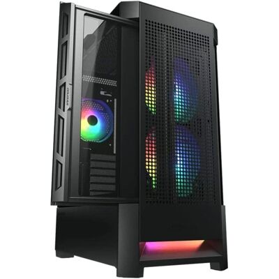 Cougar AirFace RGB Mid Tower, gehärtetes Glas, USB 3.0, Schwarz Cougar AirFace RGB Mid Tower, gehärtetes Glas, USB 3.0, Schwarz