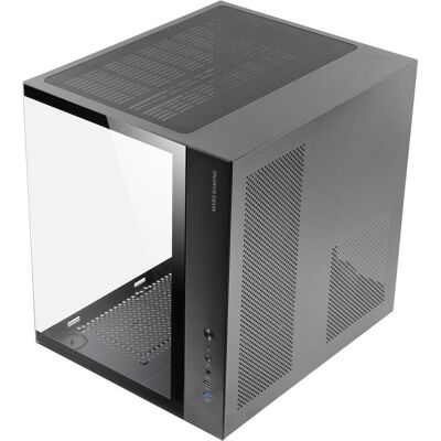 mars-gaming Mars Gaming MCV-ONE ATX-Gaming-Gehäuse, Dual-Hinterlüfter aus gehärtetem Glas, FRGB, 12 cm, Schwarz mars-gaming Mars Gaming MCV-ONE ATX-Gaming-Gehäuse, Dual-Hinterlüfter aus gehärtetem Glas, FRGB, 12 cm, Schwarz