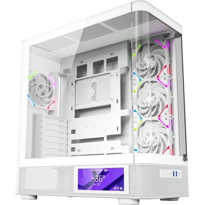 XYZ Quantum Pro PC-Tower-Bildschirm 6,2 Zoll gebogenes Glas 4xA-RGB ATX/Micro-ATX/Mini-ITX XYZ Quantum Pro PC-Tower-Bildschirm 6,2 Zoll gebogenes Glas 4xA-RGB ATX/Micro-ATX/Mini-ITX