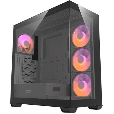 PC-Gehäuse darkFlash DS900 Black Full Tower 4x120mm Lüfter USB-C Glas PC-Gehäuse darkFlash DS900 Black Full Tower 4x120mm Lüfter USB-C Glas