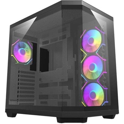 PC-Gehäuse darkFlash DQX80 Black Full Tower 3x Glas 4x ARGB-Fans USB-C PC-Gehäuse darkFlash DQX80 Black Full Tower 3x Glas 4x ARGB-Fans USB-C