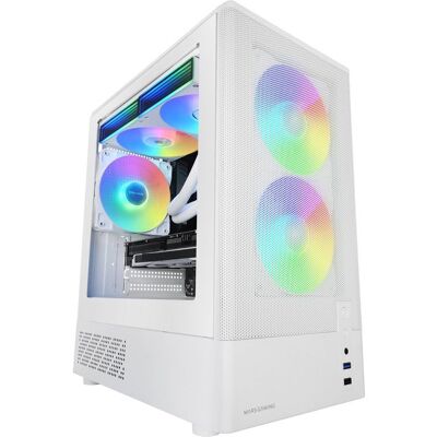 mars-gaming Mars Gaming Mc-onyx Gaming-Gehäuse Micro-ATX Metallgitter 3x ARGB-Lüfter Dual-Chamber Weiß mars-gaming Mars Gaming Mc-onyx Gaming-Gehäuse Micro-ATX Metallgitter 3x ARGB-Lüfter Dual-Chamber Weiß