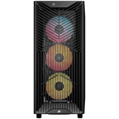 PC-Gehäuse Corsair 3200D RS ARGB Mid-Tower Schwarz 3x ARGB-Lüfter USB-C PC-Gehäuse Corsair 3200D RS ARGB Mid-Tower Schwarz 3x ARGB-Lüfter USB-C