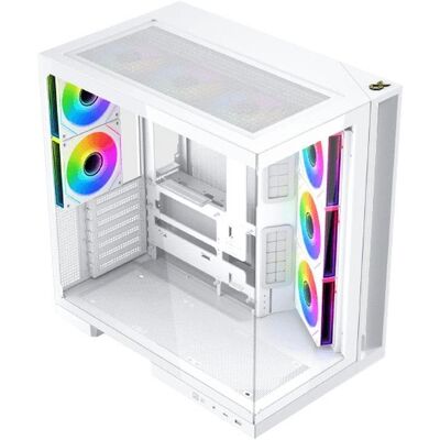 PC-Gehäuse Xigmatek Aqua 7 EN49033 Weiß ARGB Glas Seitenteil Mini-ITX PC-Gehäuse Xigmatek Aqua 7 EN49033 Weiß ARGB Glas Seitenteil Mini-ITX