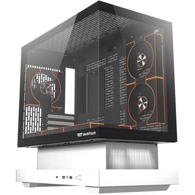PC-Gehäuse Darkflash DF-FLOF1DM8L-WH Floatron F1 Weiß ARGB Glas Micro ATX PC-Gehäuse Darkflash DF-FLOF1DM8L-WH Floatron F1 Weiß ARGB Glas Micro ATX