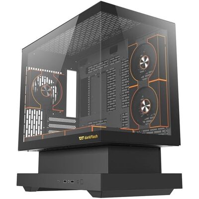 PC-Gehäuse Darkflash DF-FLOF1DM8L-BK Floatron F1 Mini-Tower ARGB Glas Schwarz PC-Gehäuse Darkflash DF-FLOF1DM8L-BK Floatron F1 Mini-Tower ARGB Glas Schwarz